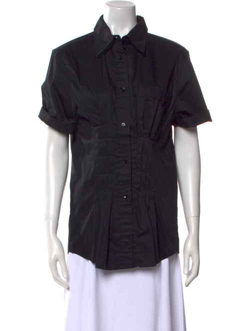 Isabel Marant Short Sleeve Button-Up Top
