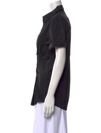 Isabel Marant Short Sleeve Button-Up Top