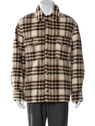 Isabel Marant Wool Plaid Print Jacket
