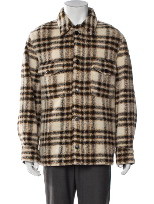Isabel Marant Wool Plaid Print Jacket
