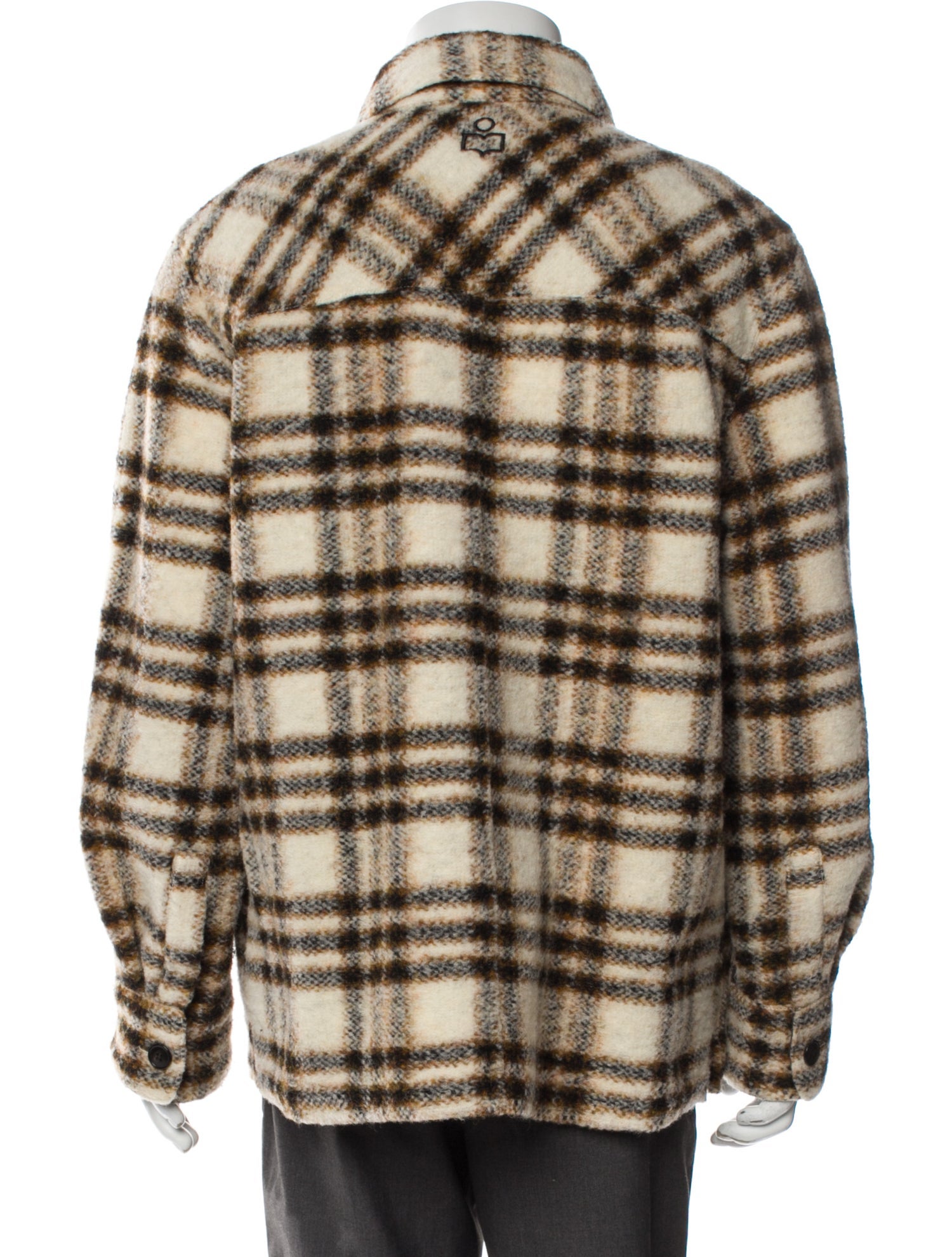 Isabel Marant Wool Plaid Print Jacket