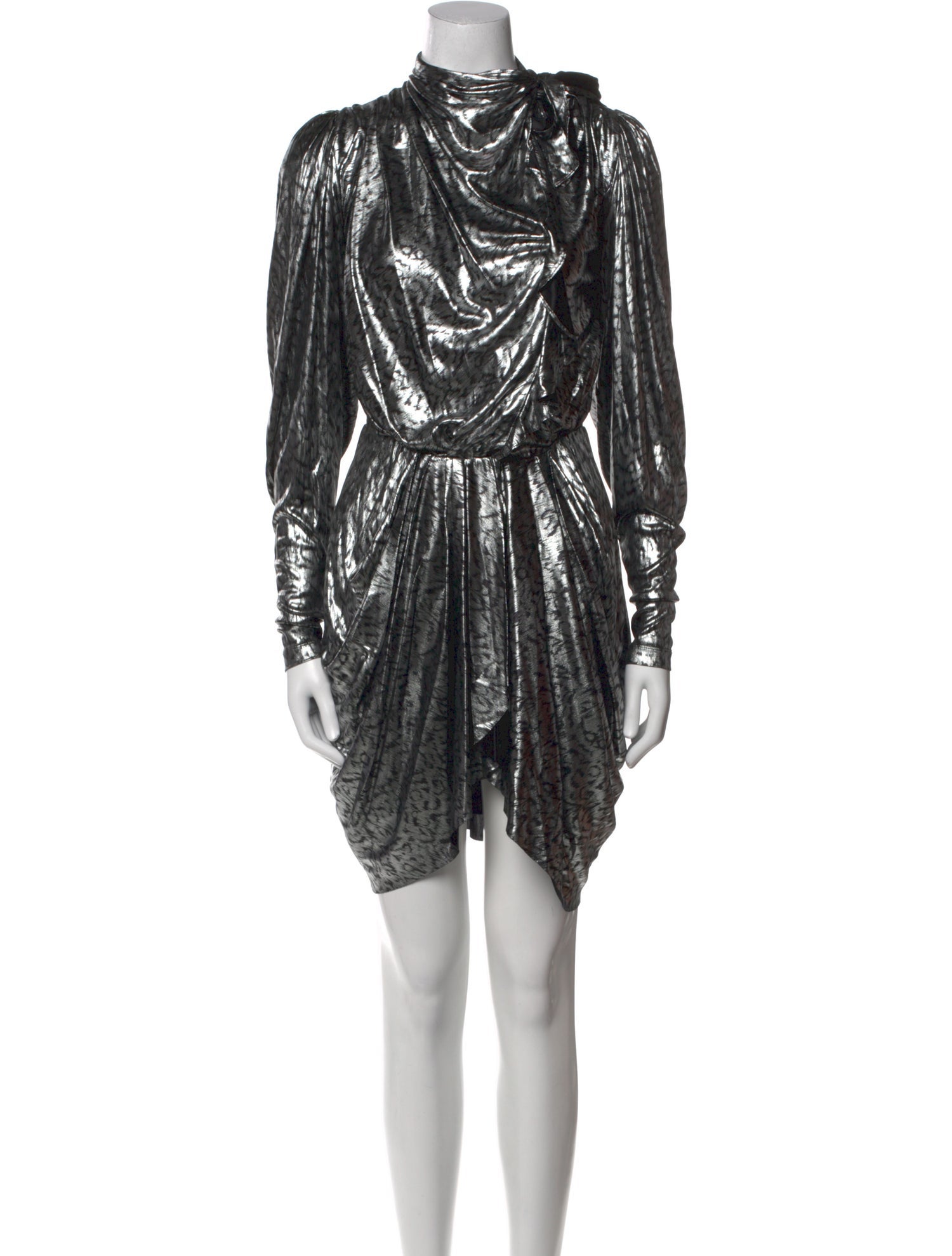 Isabel Marant Mock Neck Knee-Length Dress