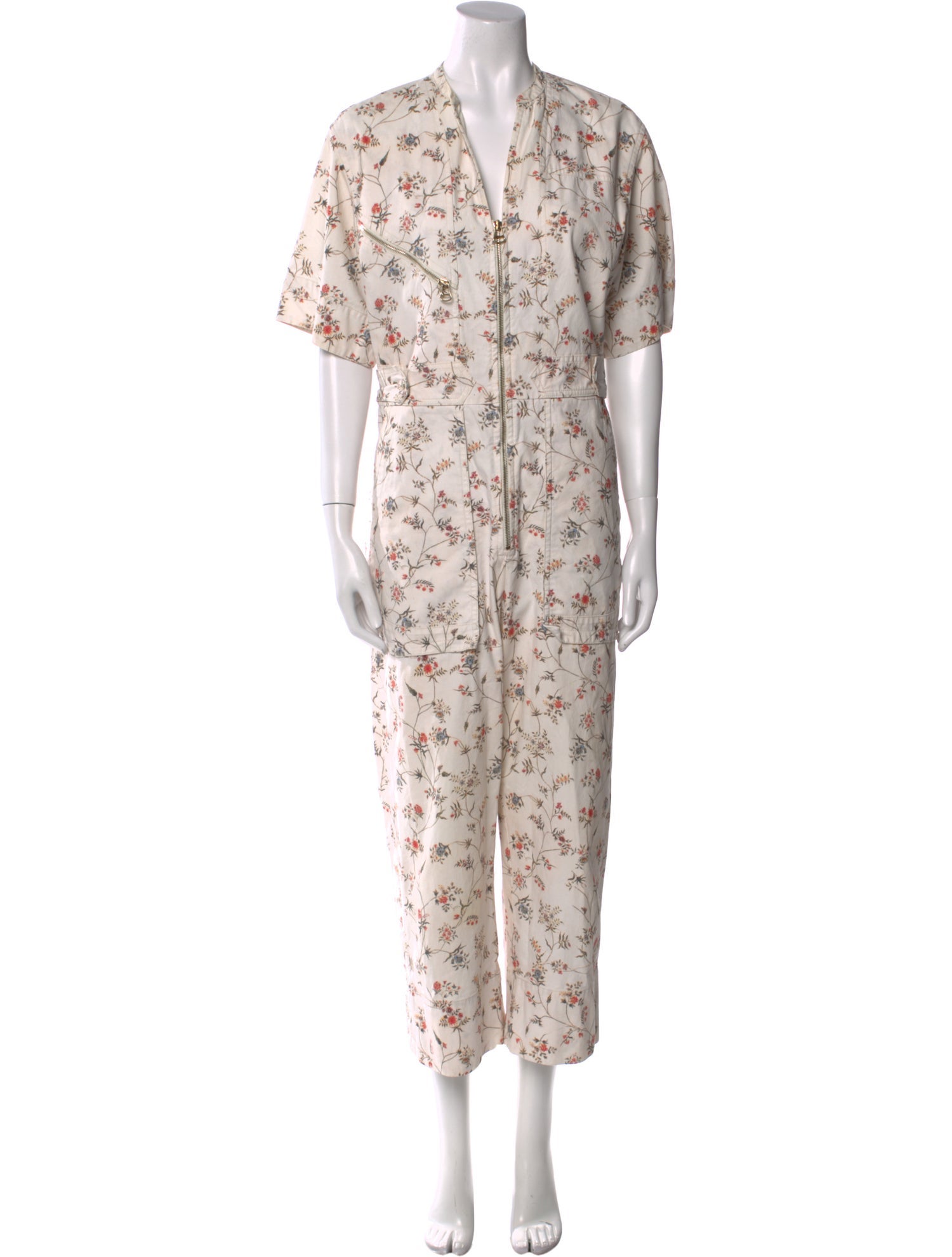 Isabel Marant Printed V-Neck Jumpsuit