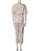 Isabel Marant Printed V-Neck Jumpsuit