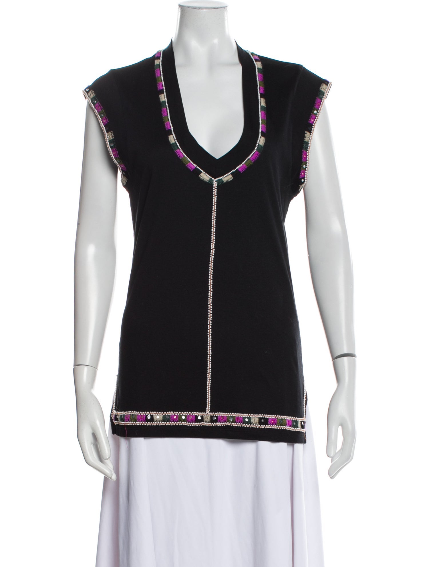 Isabel Marant V-Neck Short Sleeve Tunic