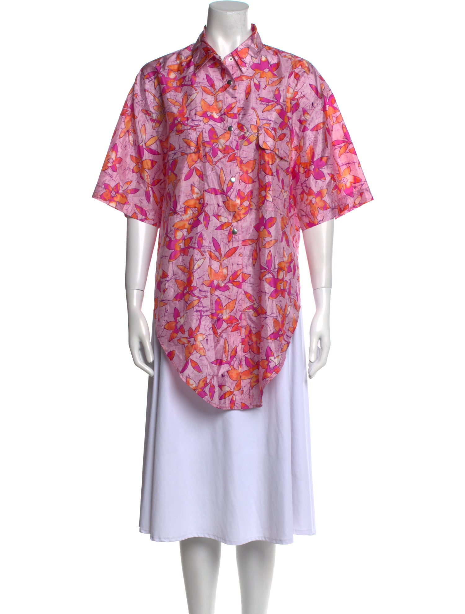 Isabel Marant Floral Print Short Sleeve Tunic w/ Tags