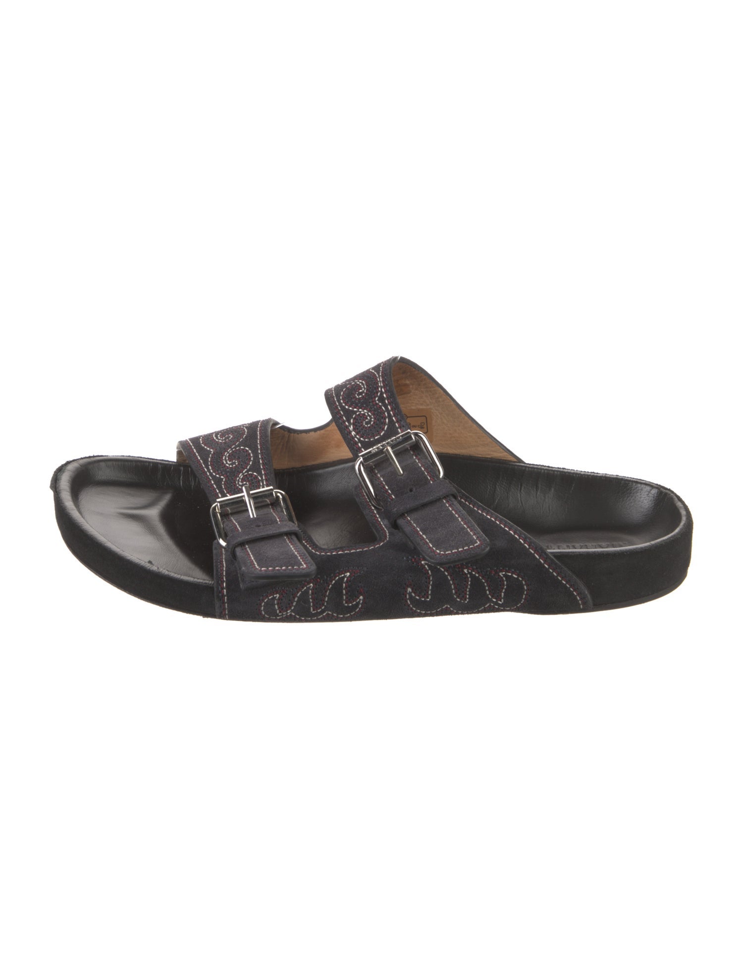 Isabel Marant Suede Printed Slides