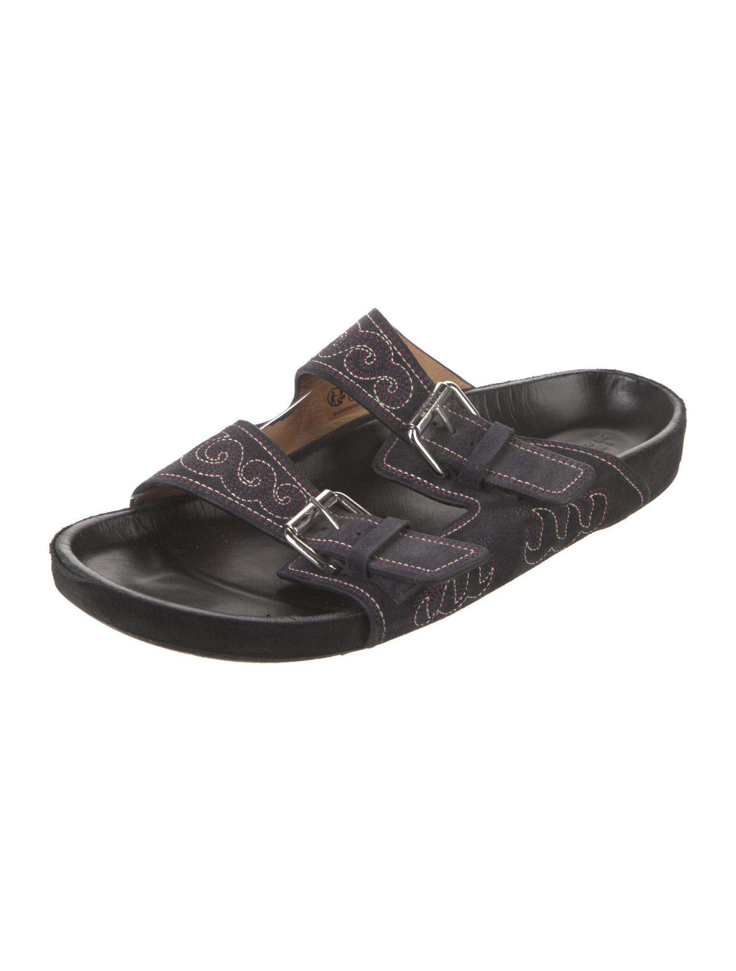 Isabel Marant Suede Printed Slides