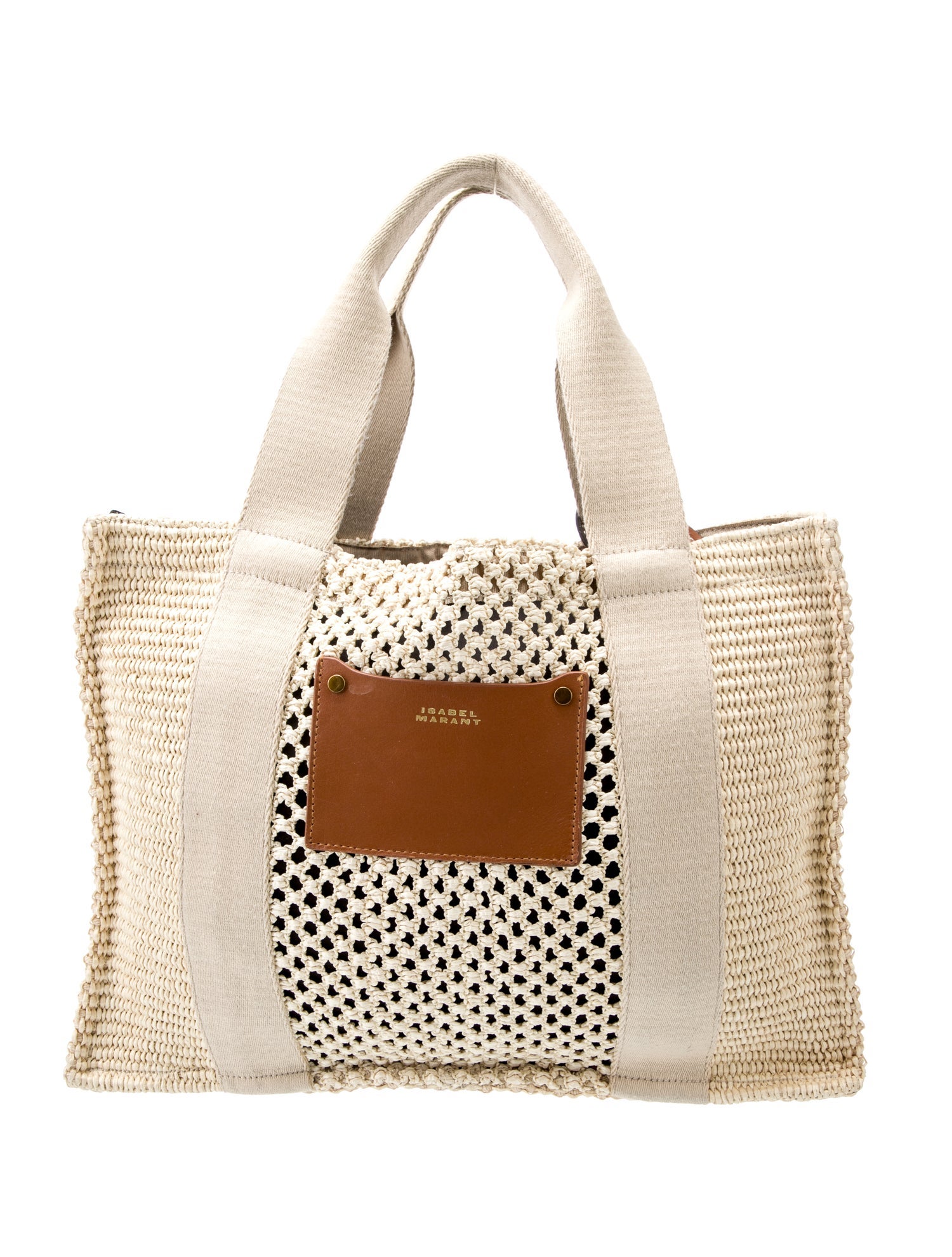 Isabel Marant Raffia Top Handle Bag