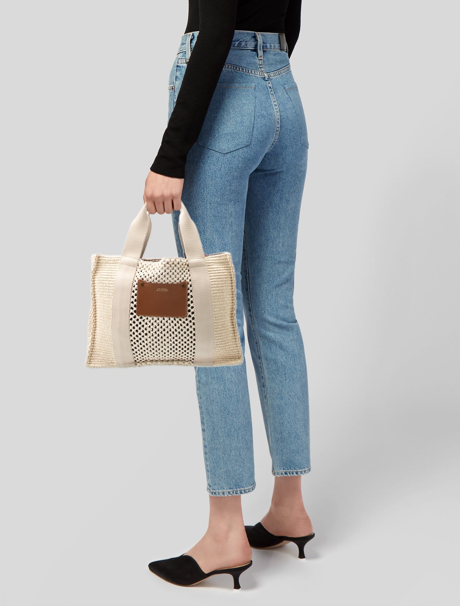Isabel Marant Raffia Top Handle Bag