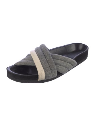 Isabel Marant Colorblock Pattern Slides