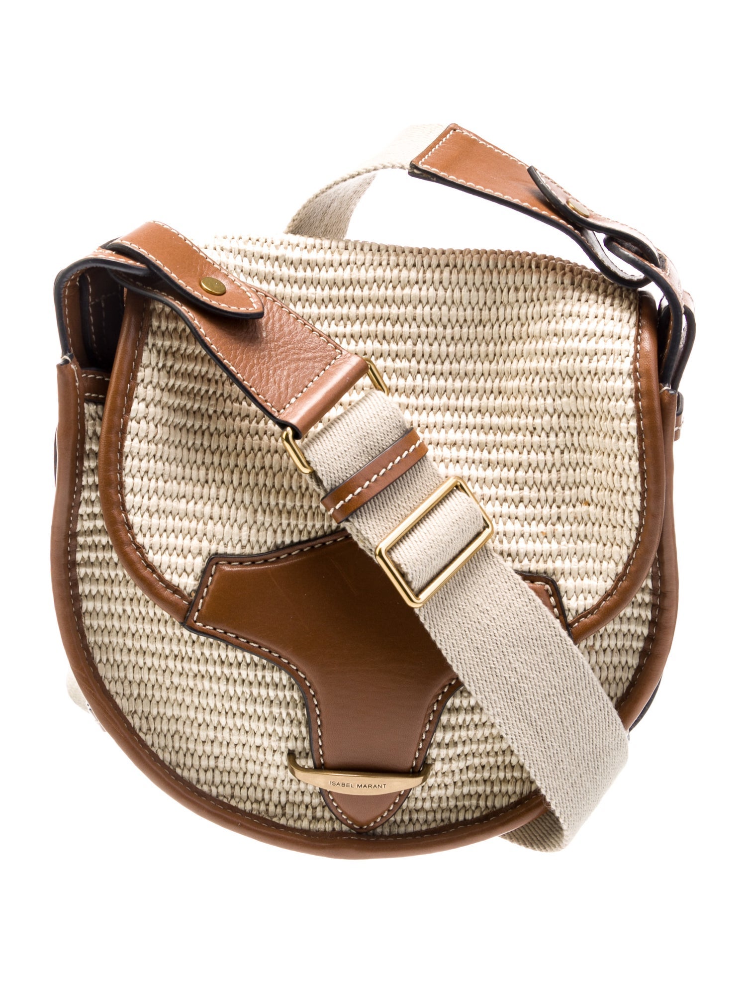 Isabel Marant Straw Messenger Bag