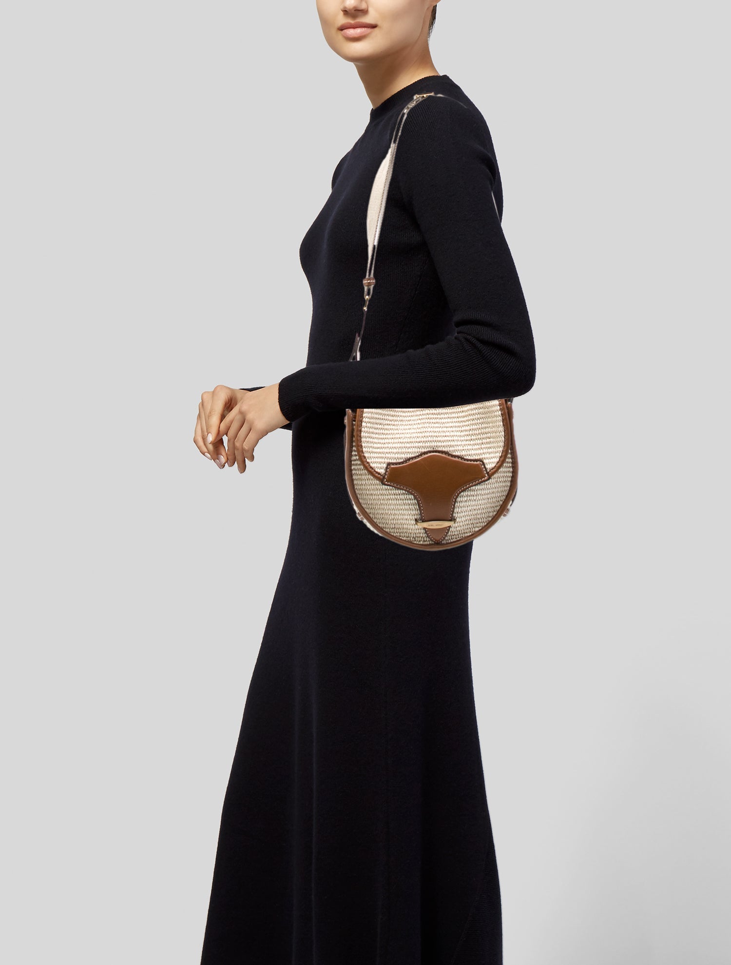 Isabel Marant Straw Messenger Bag