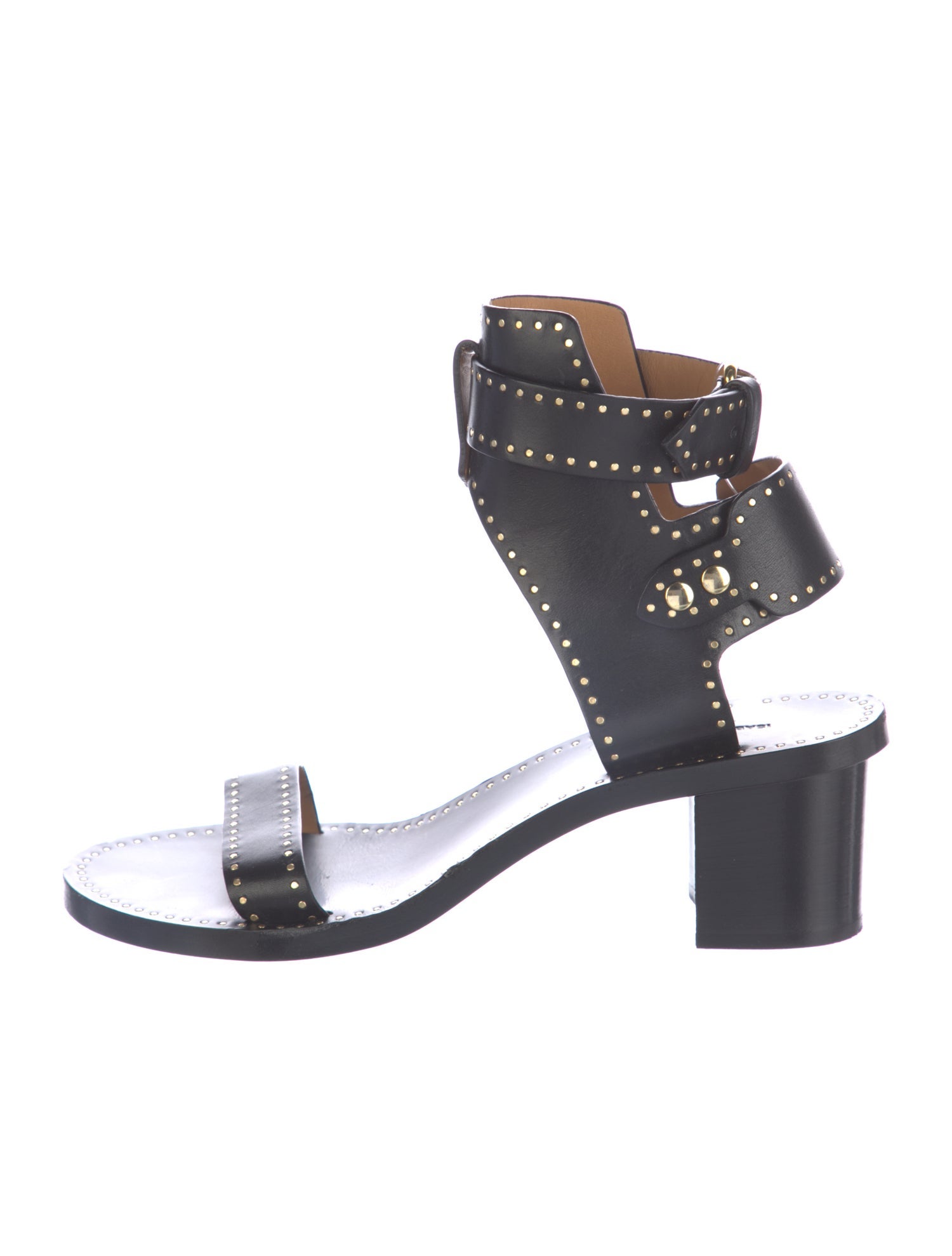 Isabel Marant Leather Studded Accents Sandals