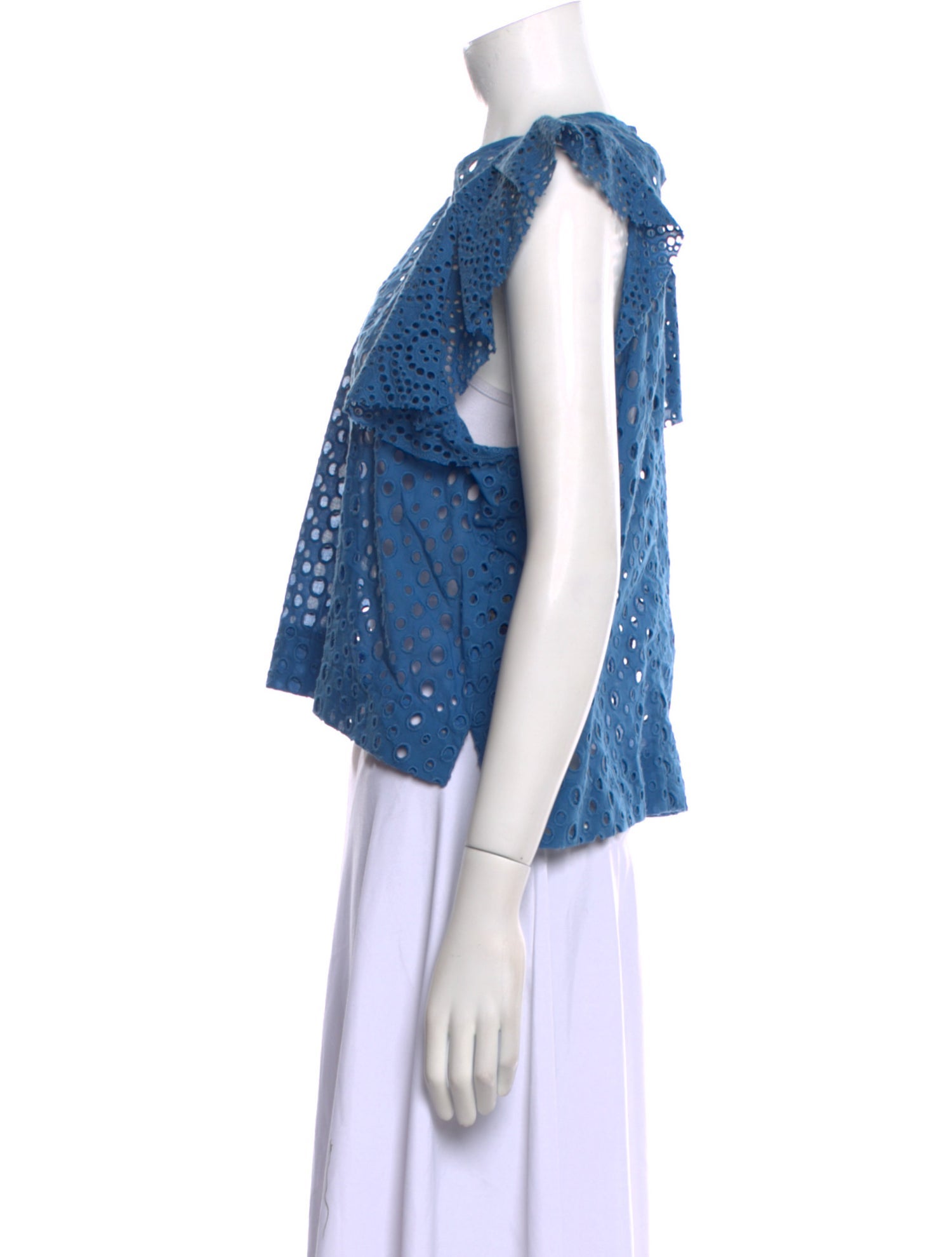 Isabel Marant Crew Neck Short Sleeve Crop Top