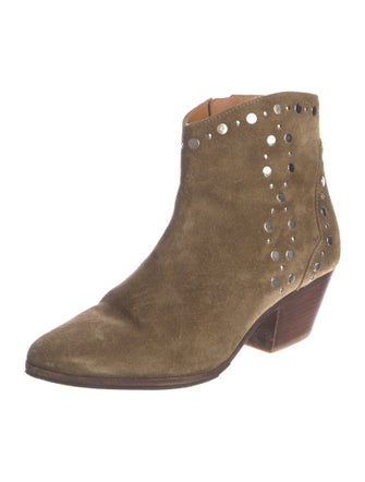 Isabel Marant Suede Studded Accents Boots