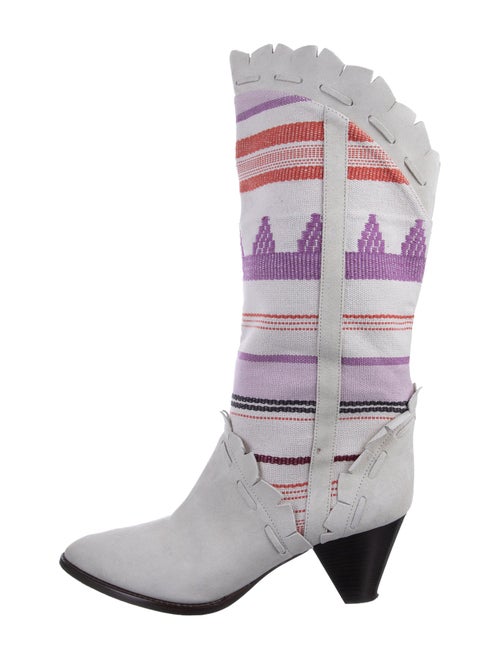 Isabel Marant Suede Printed Sock Boots