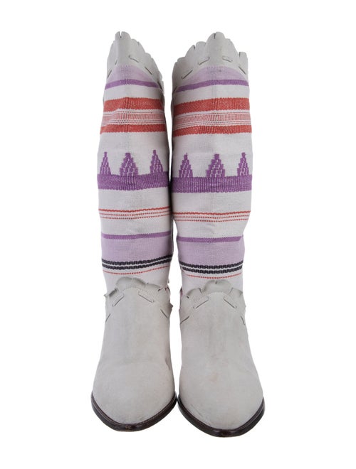 Isabel Marant Suede Printed Sock Boots
