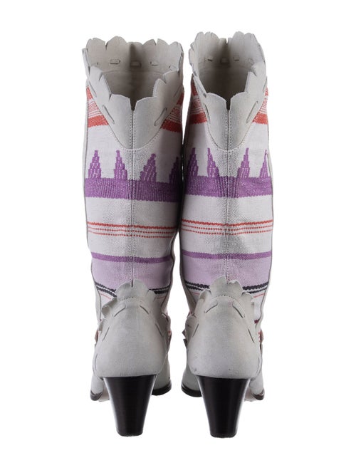 Isabel Marant Suede Printed Sock Boots