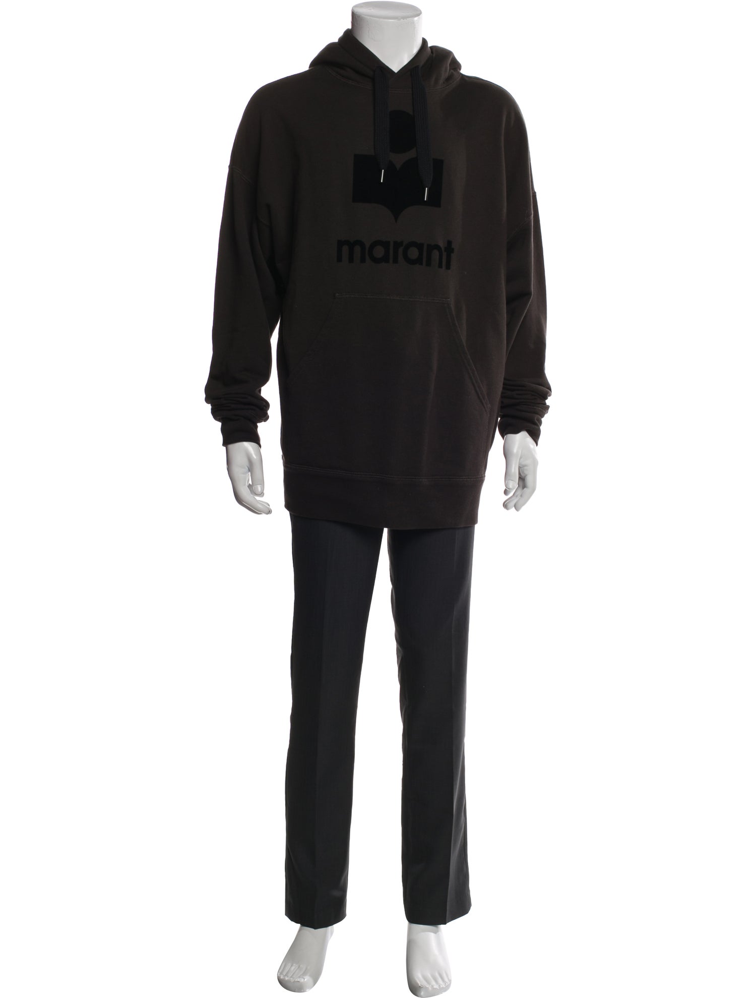 Marant Graphic Print Crew Neck Hoodie