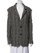 Isabel Marant Wool Tweed Pattern Peacoat
