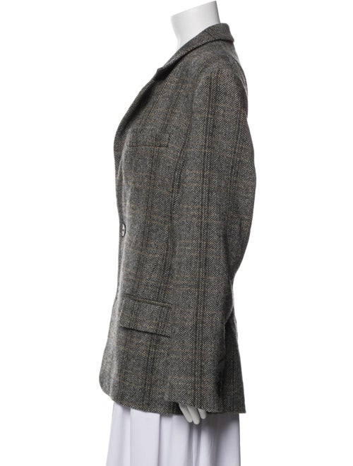 Isabel Marant Wool Tweed Pattern Peacoat