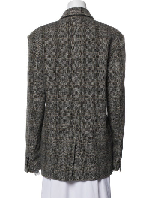 Isabel Marant Wool Tweed Pattern Peacoat