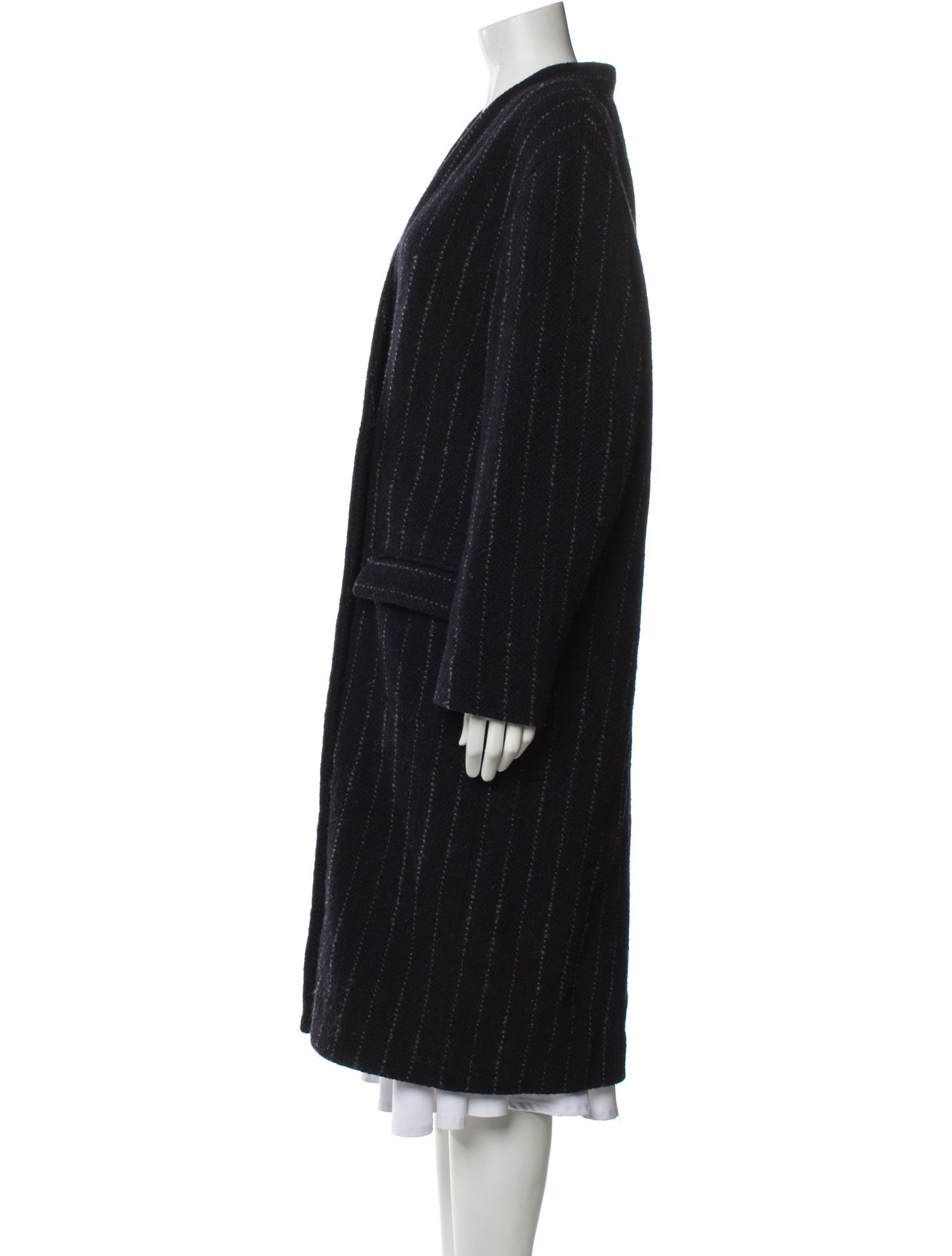 Isabel Marant Virgin Wool Striped Coat