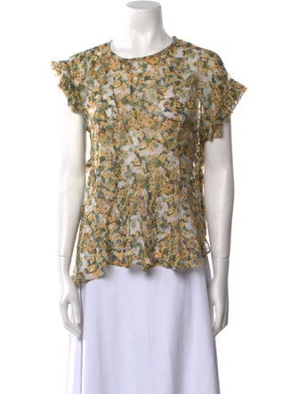 Isabel Marant Printed Crew Neck Blouse