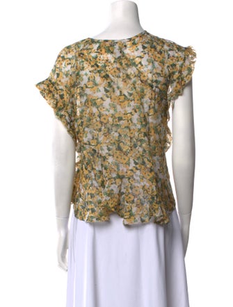 Isabel Marant Printed Crew Neck Blouse