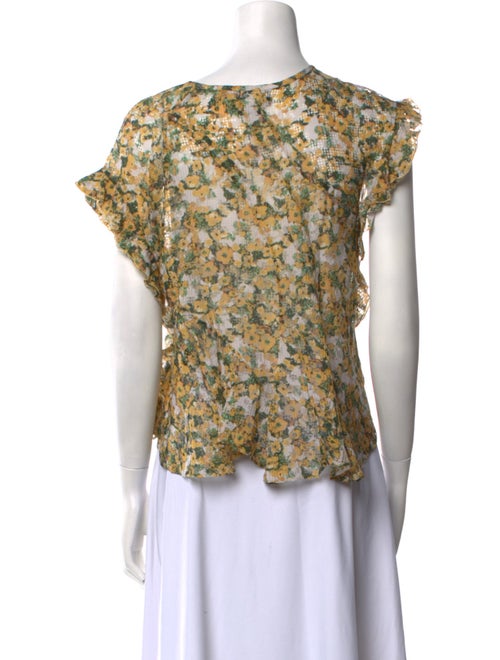 Isabel Marant Printed Crew Neck Blouse