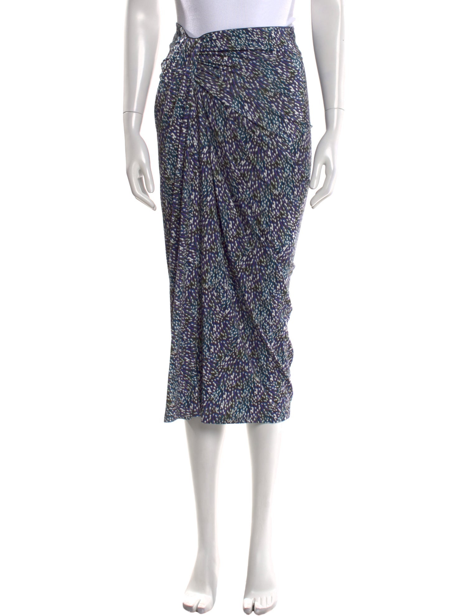 Isabel Marant Polka Dot Print Midi Length Skirt