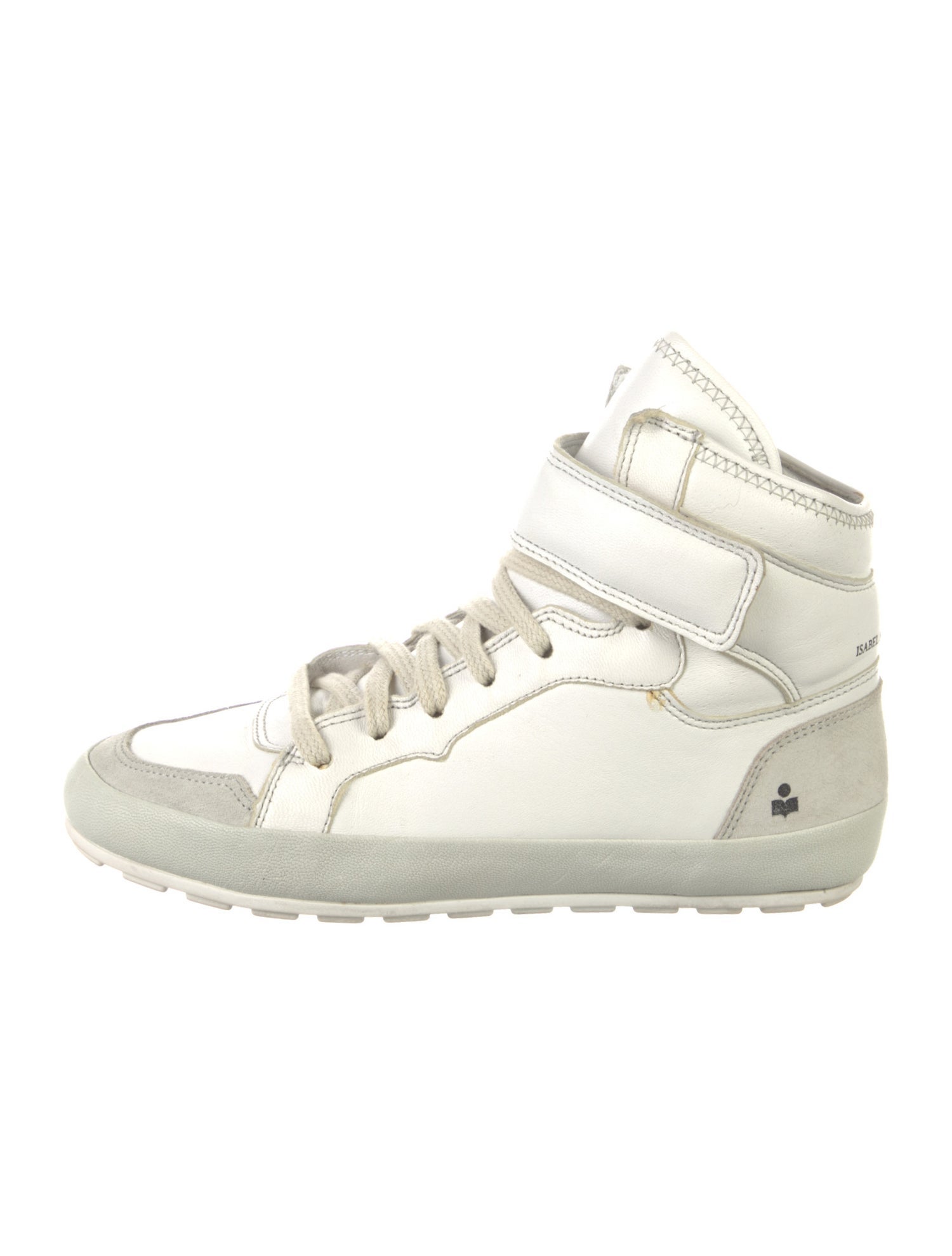 Isabel Marant Leather Wedge Sneakers