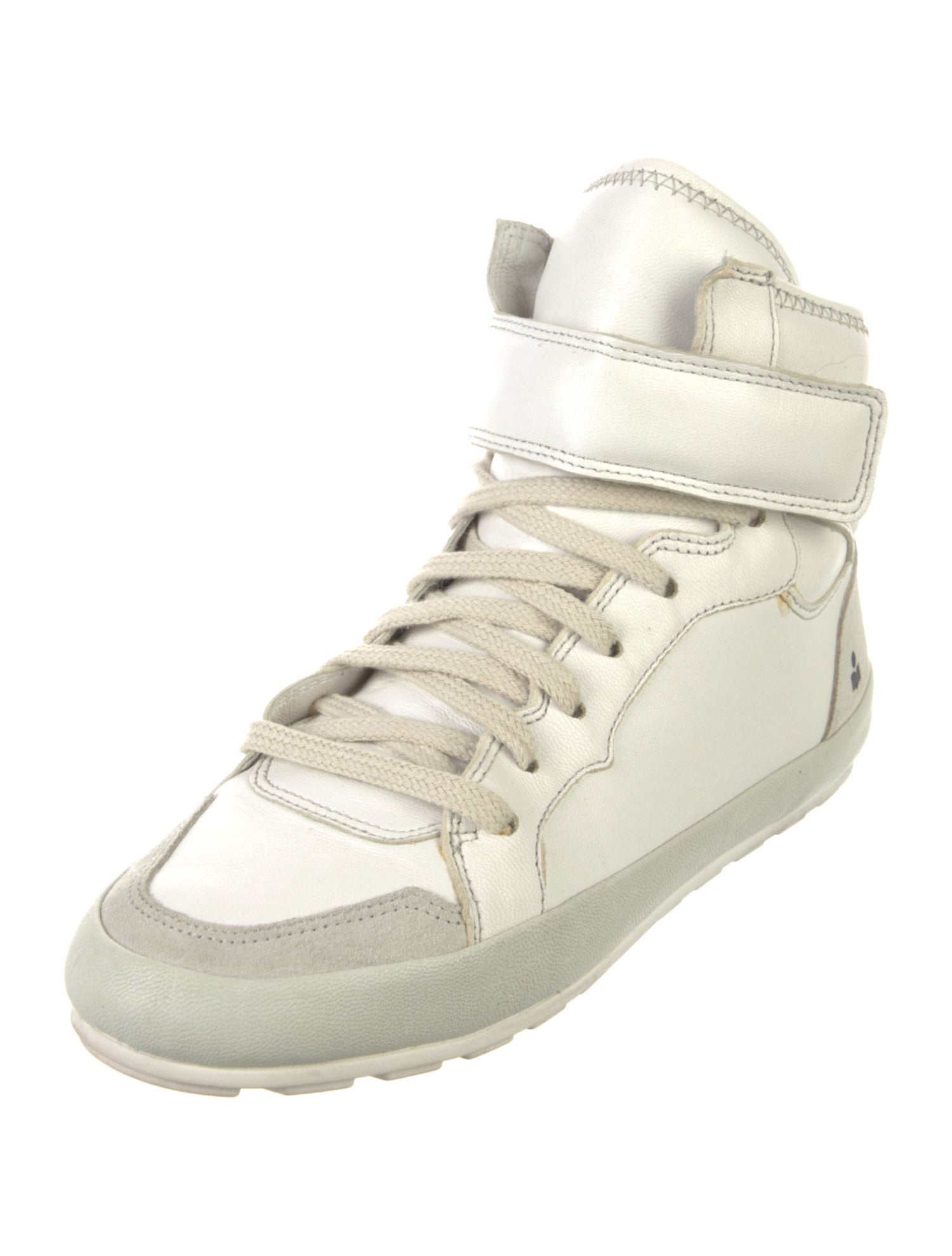 Isabel Marant Leather Wedge Sneakers