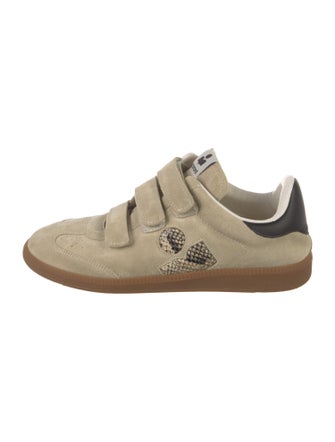 Isabel Marant Suede Animal Print Sneakers