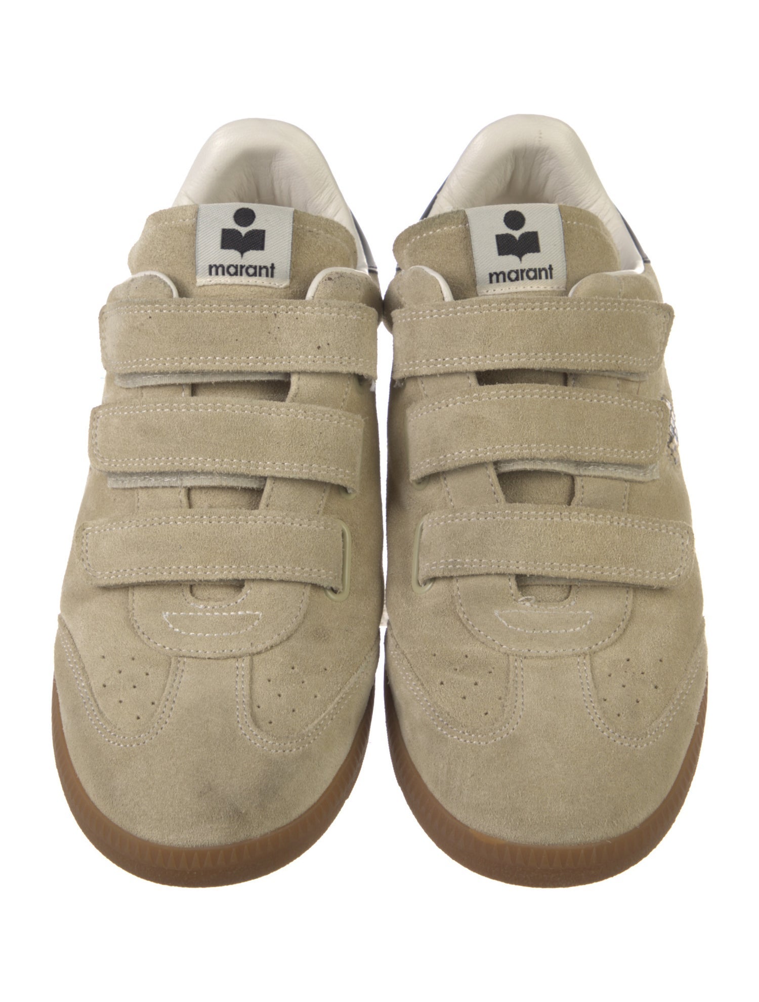 Isabel Marant Suede Animal Print Sneakers