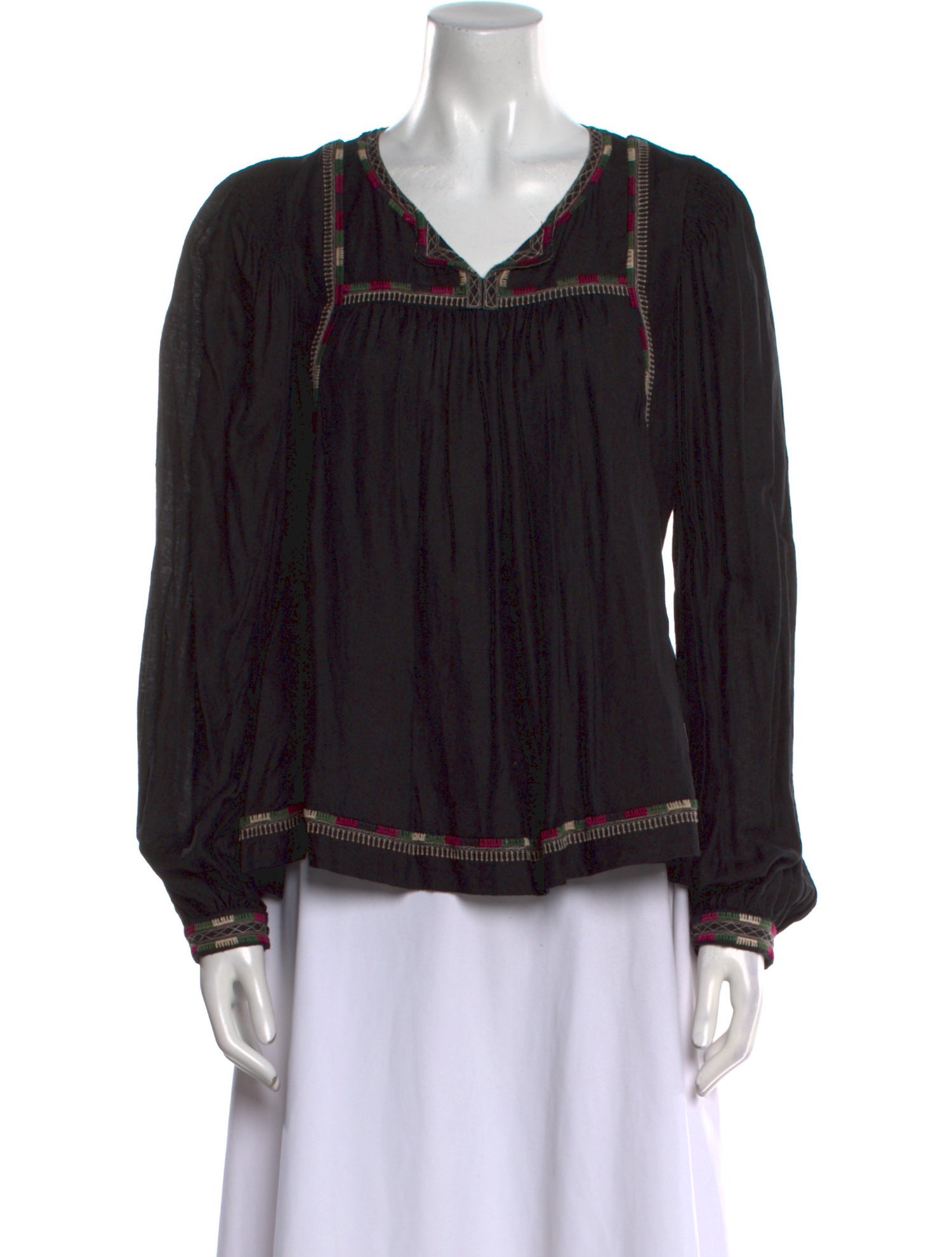 Isabel Marant Silk V-Neck Blouse