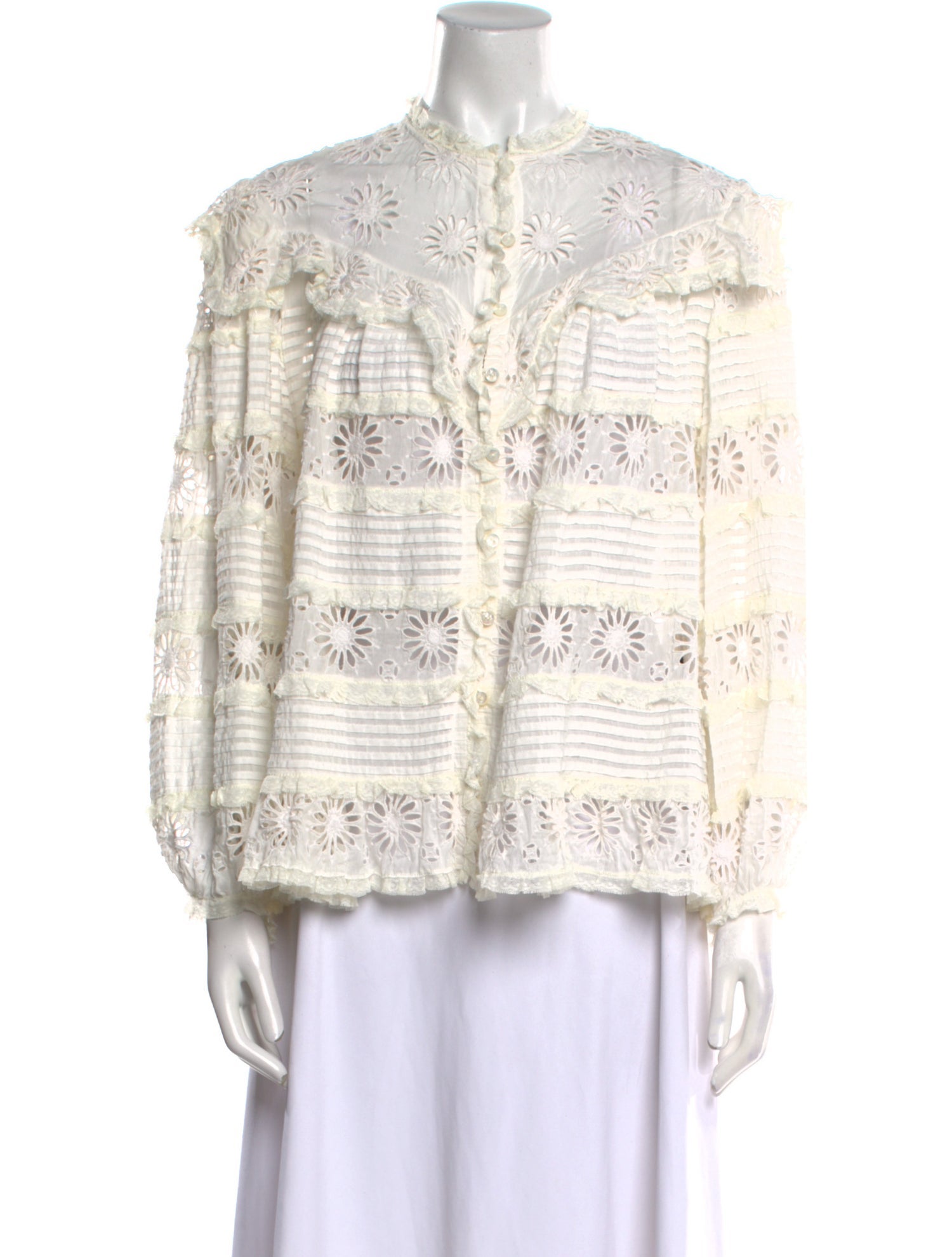 Isabel Marant Printed Mock Neck Blouse