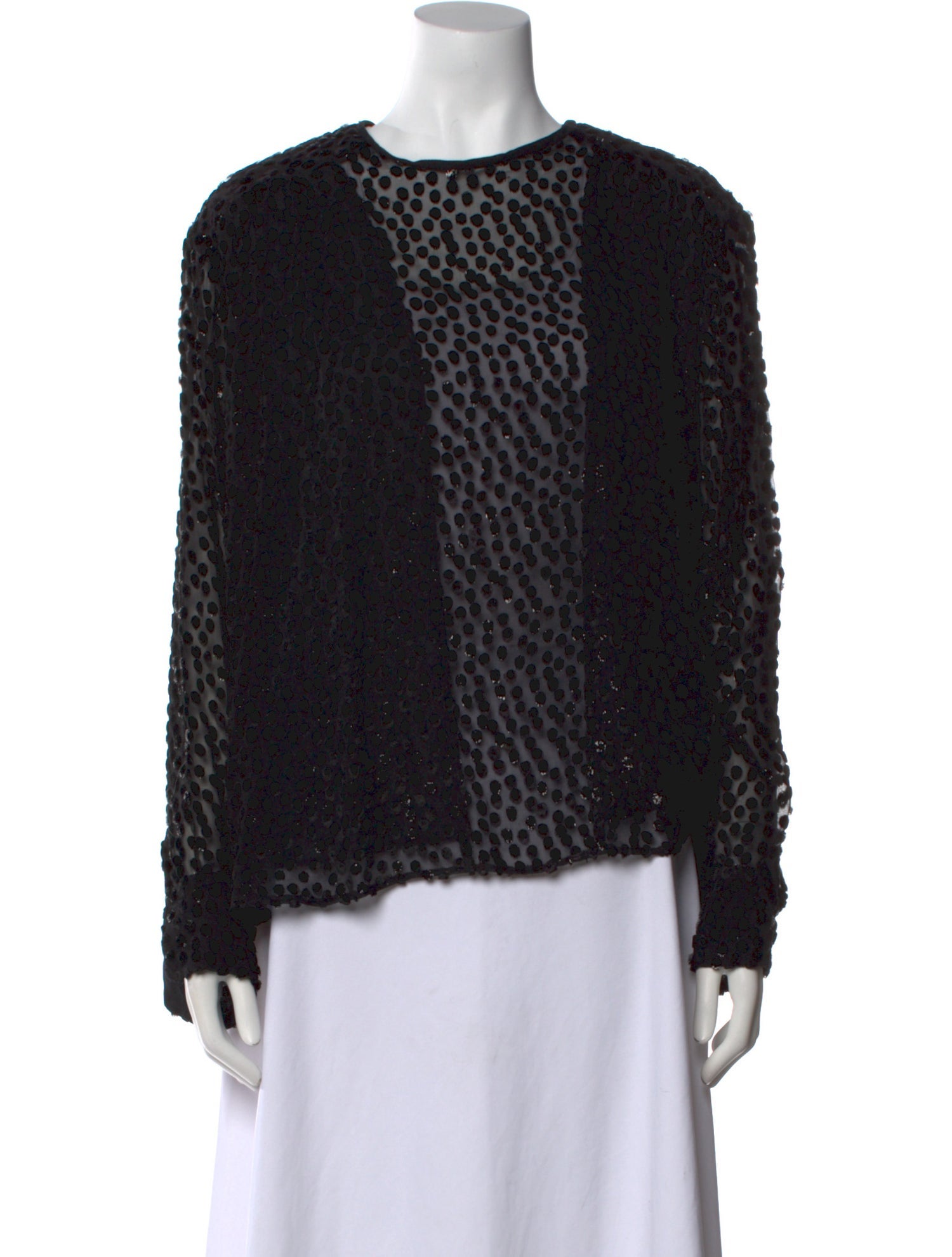 Isabel Marant Lace Pattern Crew Neck Blouse