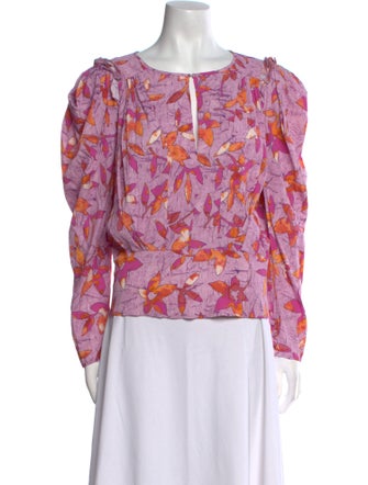 Isabel Marant Silk Floral Print Blouse