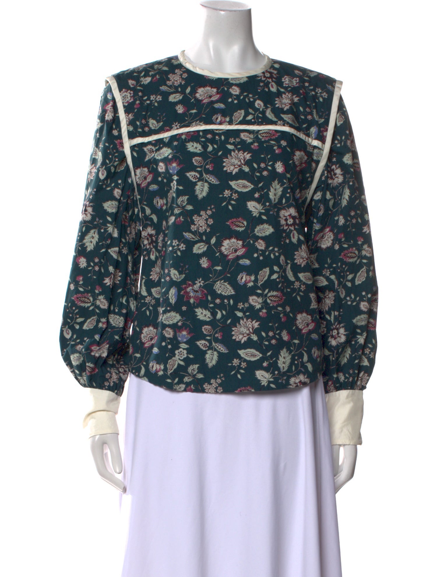 Isabel Marant Floral Print Crew Neck Blouse