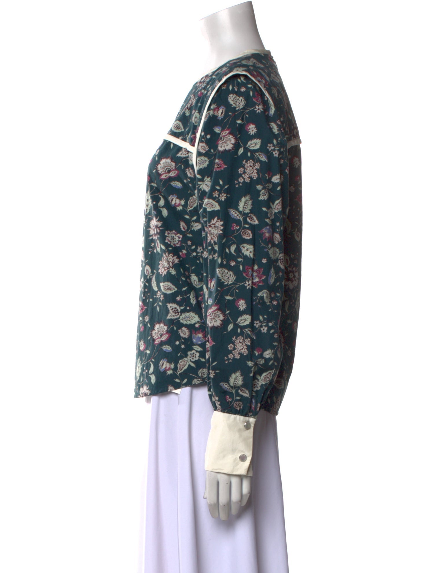 Isabel Marant Floral Print Crew Neck Blouse