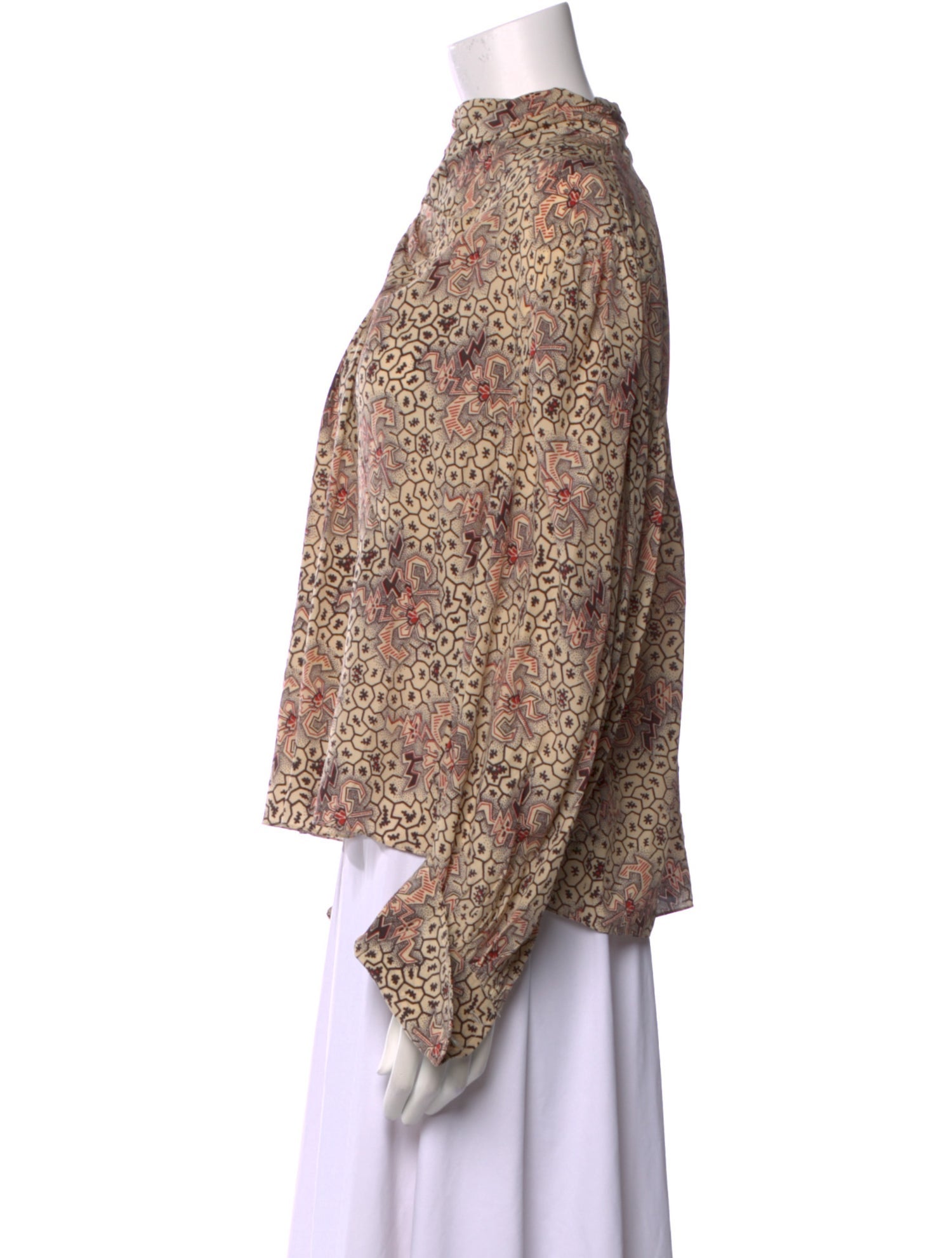 Isabel Marant Silk Floral Print Blouse