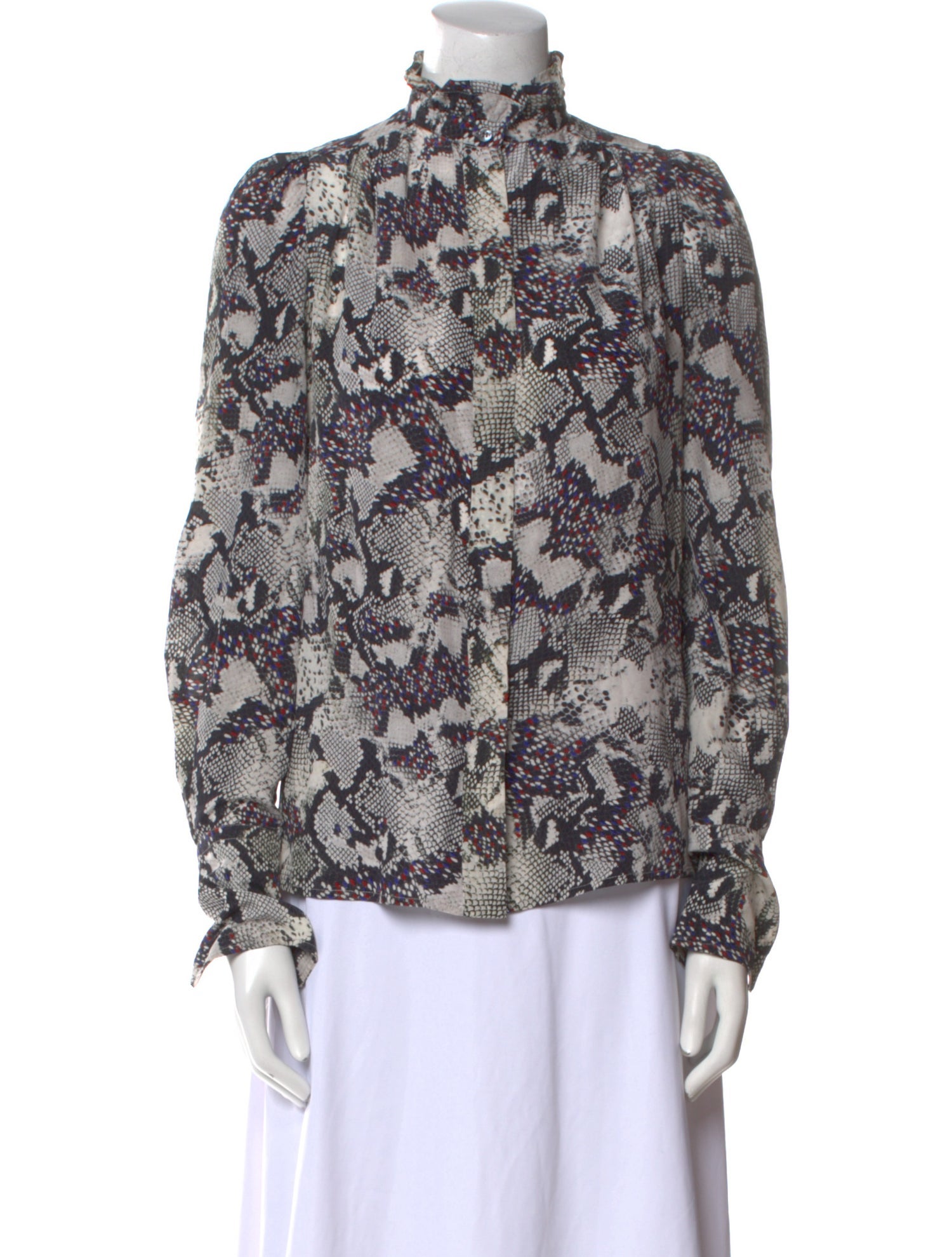 Isabel Marant Silk Floral Print Blouse