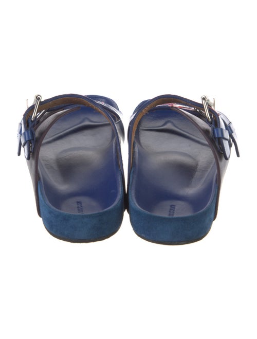 Isabel Marant Leather Colorblock Pattern Slides