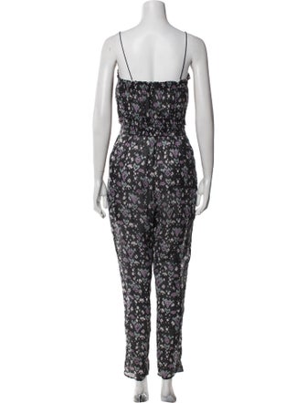 Étoile Isabel Marant Printed Square Neckline Jumpsuit