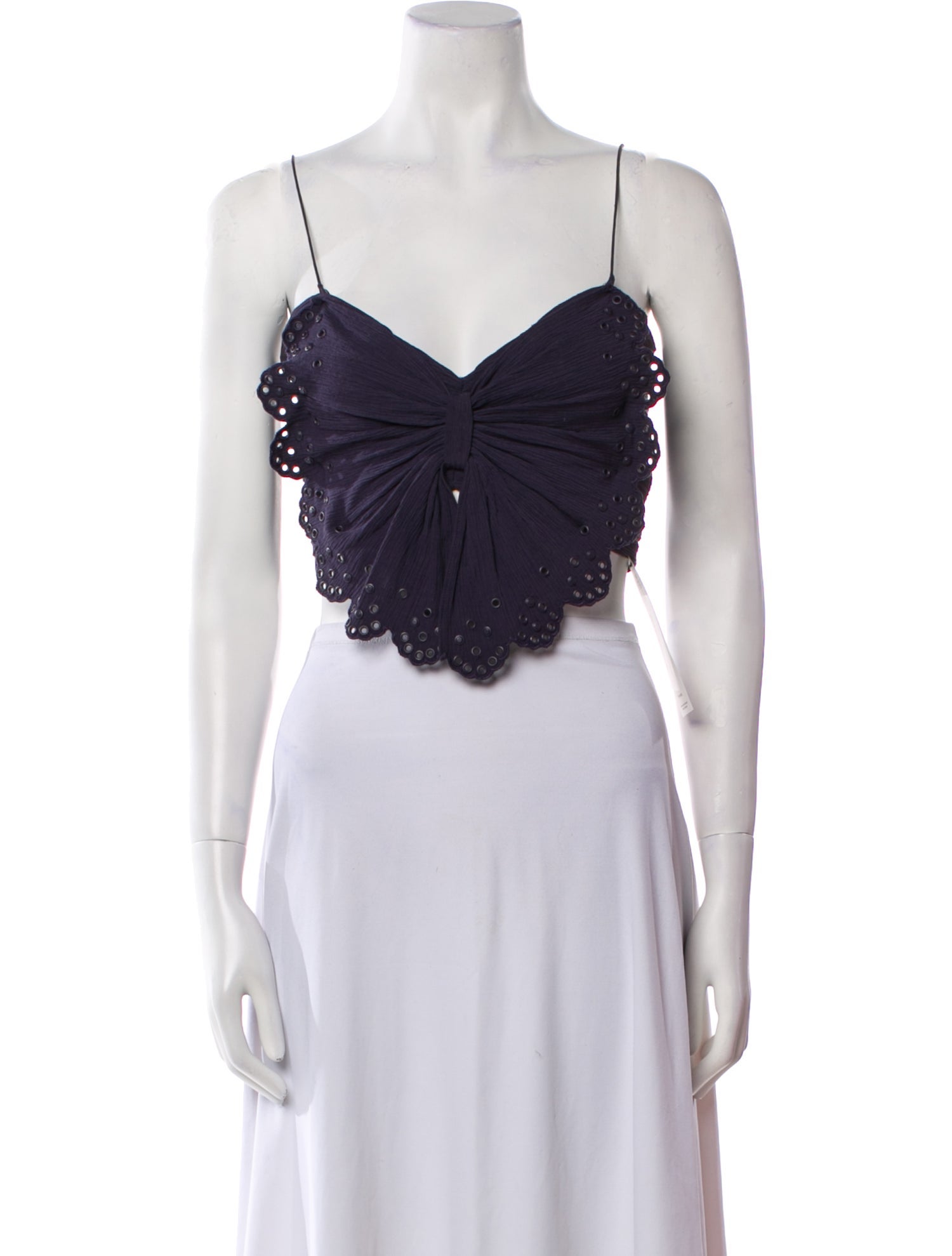 Isabel Marant Square Neckline Sleeveless Crop Top