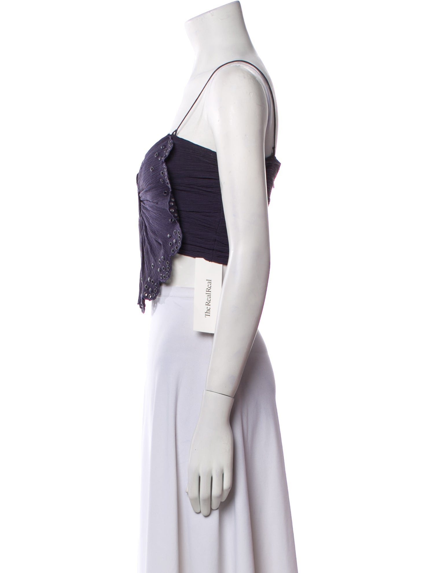 Isabel Marant Square Neckline Sleeveless Crop Top