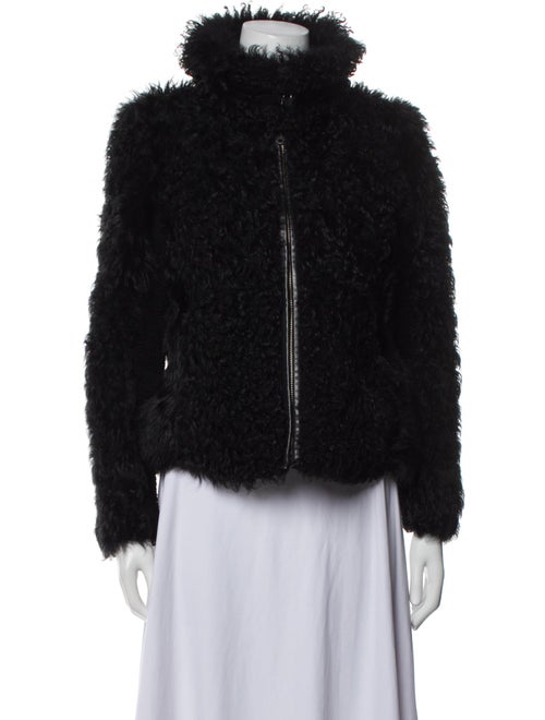 Isabel Marant Lambskin Faux Fur Jacket