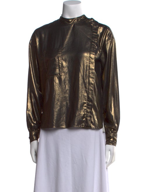 Étoile Isabel Marant Mock Neck Long Sleeve Blouse